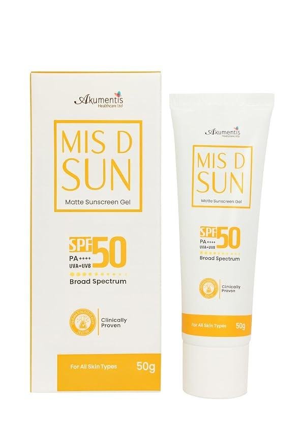 Mis D Sun Matte Sunscreen Gel SPF 50 PA++++