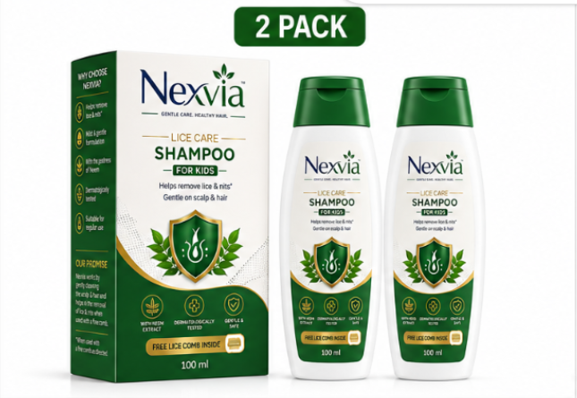 Nexvia Lice Care Shampoo for Kids(Pack of 2)