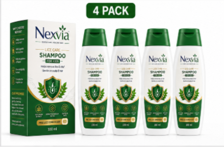 Nexvia Lice Care Shampoo for Kids(Pack of 4)