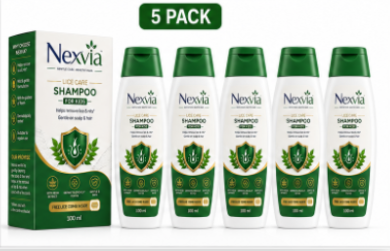 Nexvia Lice Care Shampoo for Kids(Pack of 4)