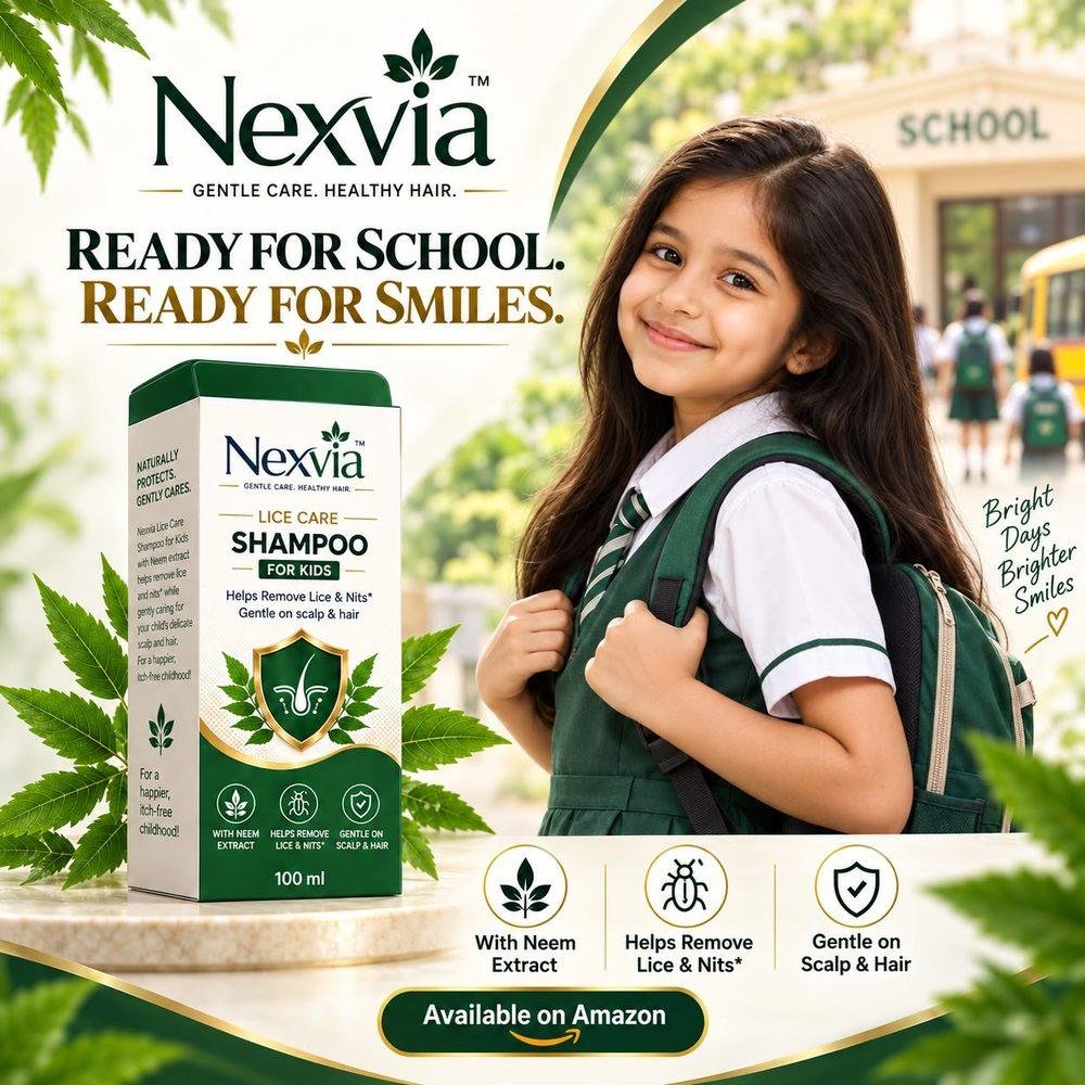 Ready for school, ready for smiles — Nexvia Lice Care Shampoo for Kids