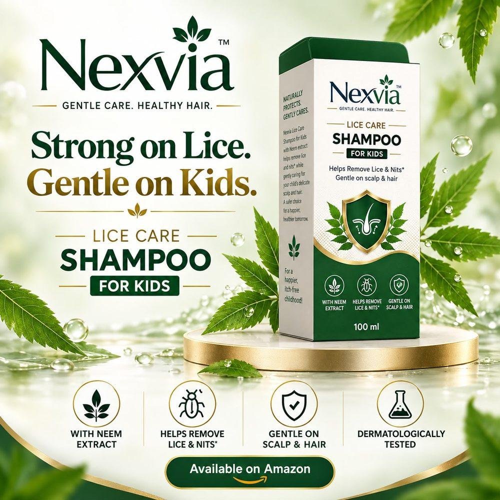 Nexvia Lice Care Shampoo for Kids with neem extract