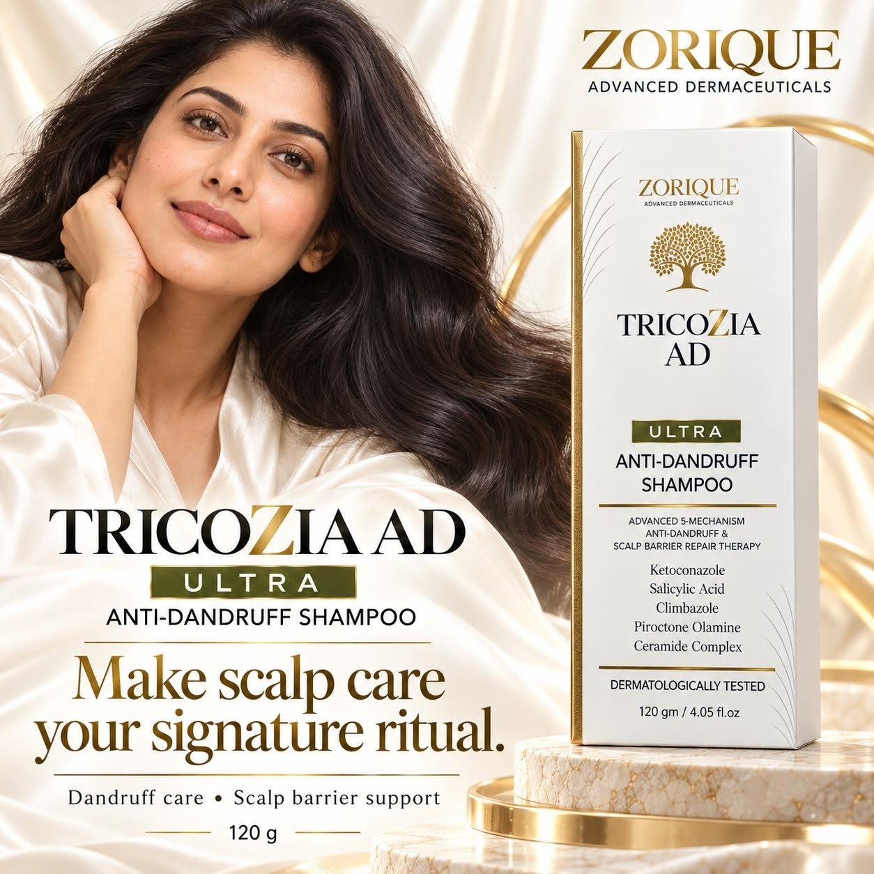 Tricozia AD Ultra Anti-Dandruff Shampoo, 120 g